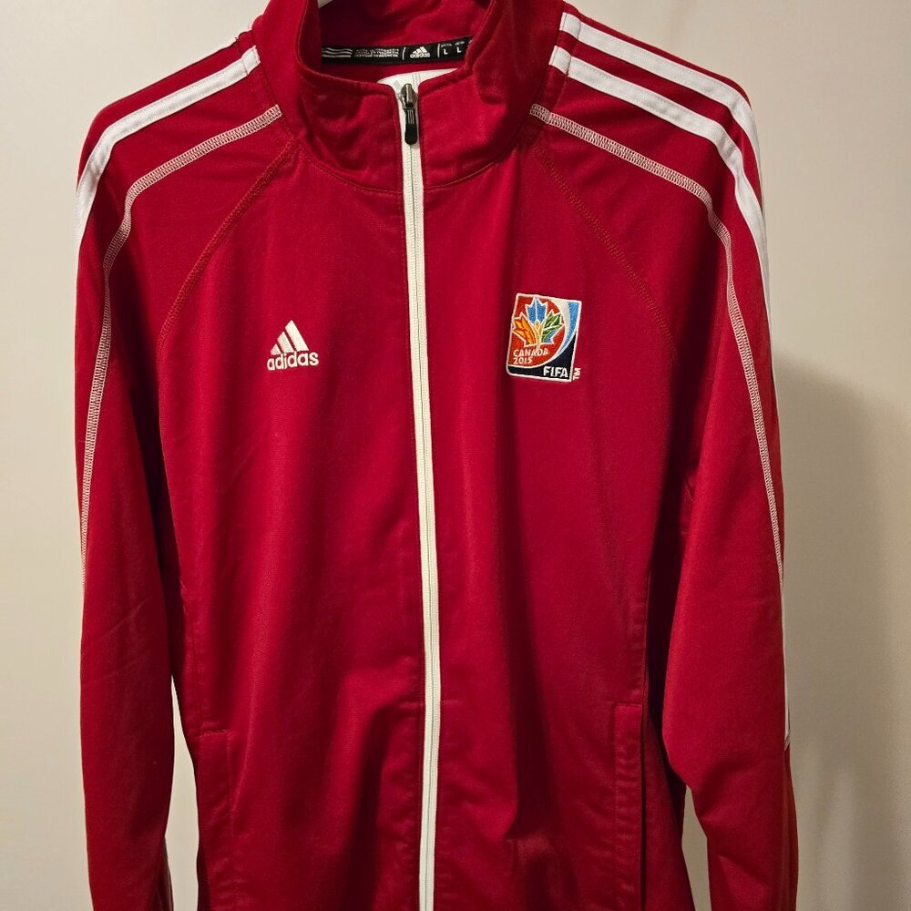 ADIDAS MENS BOYS ZIPPERED ACTIVE WEAR SWEATSHIRT